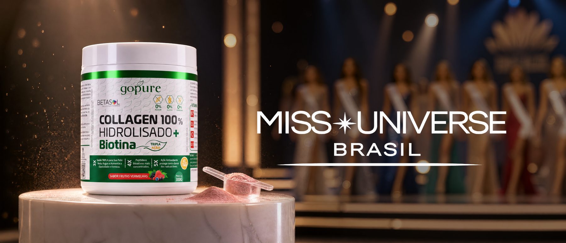 Colágeno BETASOL Miss Universe Brasil