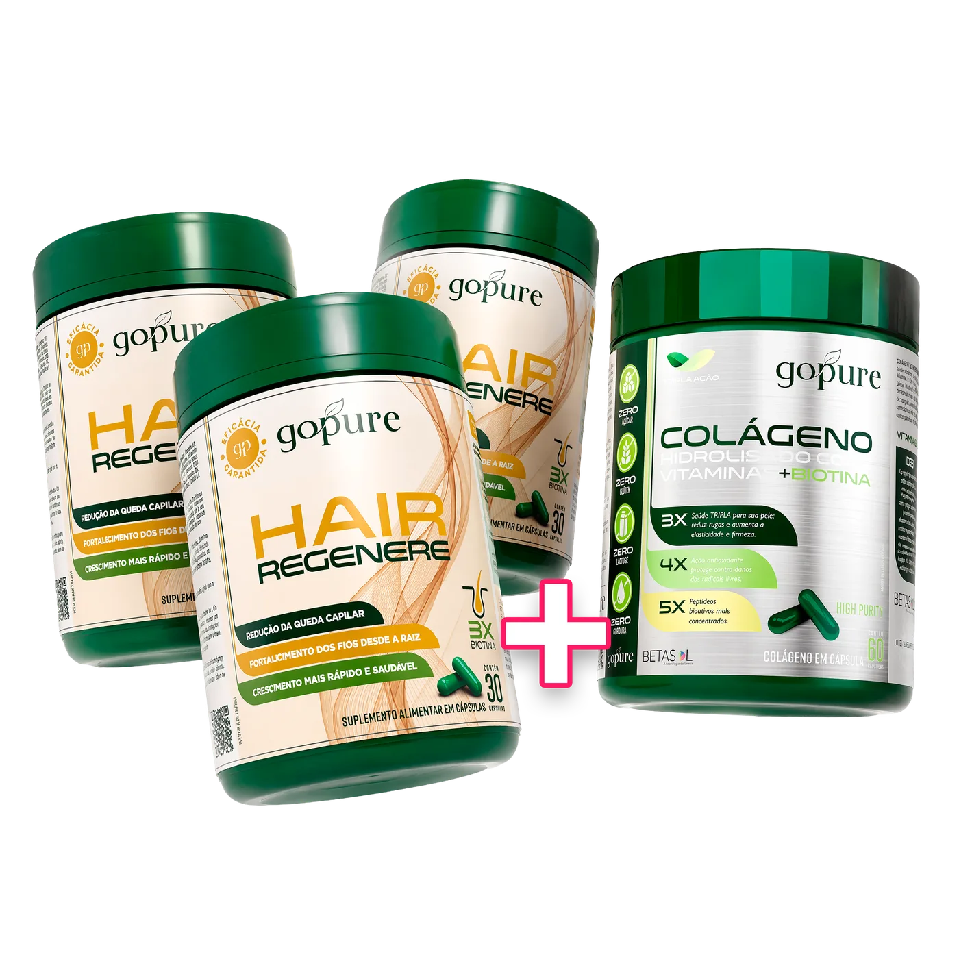 Kit 3 potes Hair Regenere